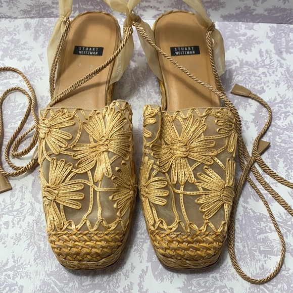 Stuart Weitzman lace up espadrilles size 9B - Picture 13 of 15